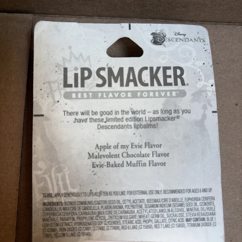 3PC DISNEY DESCENDANTS Lip Smacker Lip Gloss/Balm #624 LIMITED EDITION!